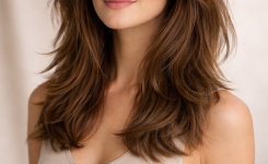 Platz 2 Frisur durchgestuft mittellang für moderne Leichtigkeit