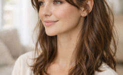 Platz 2 Frisur halb offen mit Flechte modern und feminin