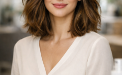 Platz 2 Haarschnitte für dünnes Haar Der moderne Long Bob mit leichten Wellen Platz 2 Haarschnitte für dünnes Haar Der moderne Long Bob mit leichten Wellen