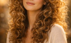 Platz 3 70er Jahre Frisuren mit natürlichen Locken und Volumen