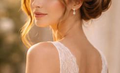 Platz 3 Blumenkranz Haare Mit Eleganter Hochsteckfrisur Für Glamouröse Momente