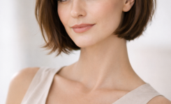 Platz 3 Bubikopf Frisur kurz mit Pony als Statement