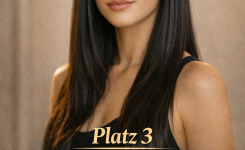 Platz 3 Curtain Bangs Lange Haare sleek und elegant für einen modernen Look