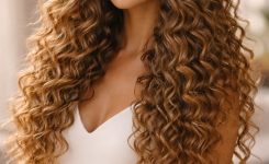 Platz 3 Dauerwelle Lange Haare mit Feinen Spiralwellen für Maximale Definition