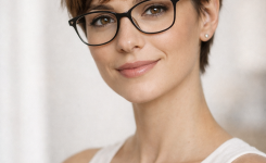 Platz 3 Der fransige Pixie Cut für Brillenträgerinnen