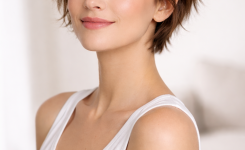 Platz 3 Der fransige Stufenschnitt kurz lässig und modern