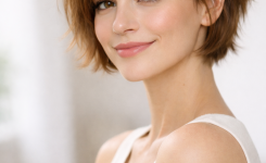 Platz 3 Fransiger Kurzhaarschnitt mit Pony Verspielt und jung