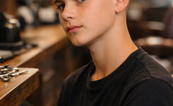 Platz 3 Frisur Junge Kurz mit modernem Crew Cut Platz 3 Frisur Junge Kurz mit modernem Crew Cut