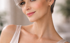 Platz 3 Frisuren kurze graue Haare mit Frechem Kurzhaarschnitt