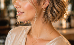 Platz 3 Hochsteckfrisur kurze haare mit Flechtdetails