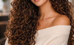 Platz 3 Schöne Frisuren für lockige Haare mit langen natürlichen Locken