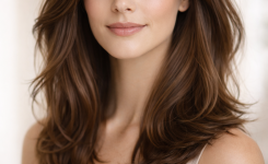 Platz 3 Schulter lange Haare Frisuren mit Pony modern und ausdrucksstark