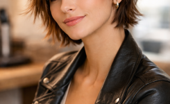 Platz 3 gestufte haare kurz mit frechem Shaggy Kurzhaarschnitt