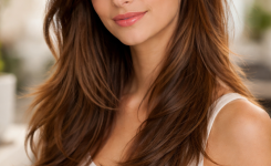 Platz 3 seitlicher pony lange haare Der sanfte Soft Layer Look