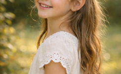 Platz 3 – Halboffene kinderfrisuren lange haare für einen natürlichen Look