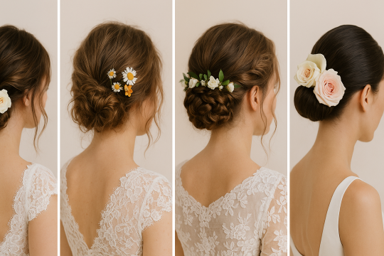 Permalink to Romantische Dutt Frisur Hochzeit mit Blumen die jede Braut verzaubert