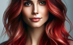 Rote Balayage Haare