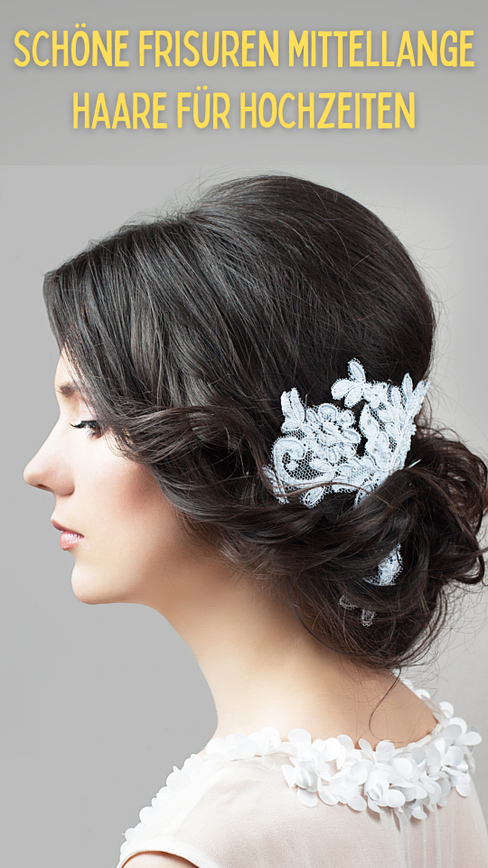 Permalink to Die besten Schöne Frisuren für mittellange Haare bei Hochzeiten 🌹🎉