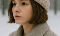 Short Bob als mützenfreundliche Winter Frisur