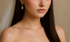Sleek lange Haare mit geradem Pony