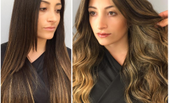 Top frisuren lange braun haare frauen Beliebte in diesem Jahr. Ausführung gerade und gewelltes Haar.