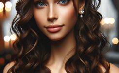 Trendige Abiball Frisuren Halboffen mit Locken Trendige Abiball Frisuren Halboffen mit Locken