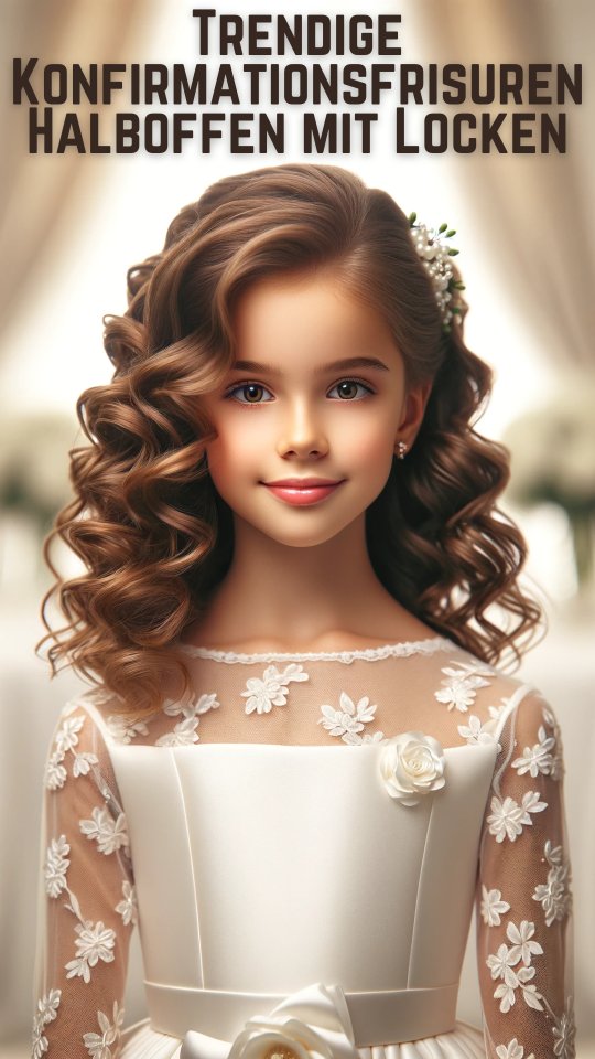 Permalink to Trendige Konfirmationsfrisuren Halboffen mit Locken – Ein Styleguide für den Besonderen Tag