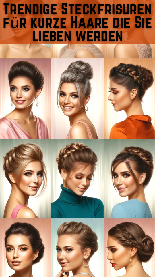 Permalink to Trendige Steckfrisuren für kurze Haare die Sie lieben werden