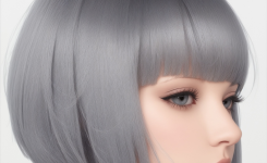 Trendige bob frisur graue haare mit pony Trendige bob frisur graue haare mit pony