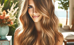 Warm Bronde Balayage für einen Sommer Look, der begeistert Warm Bronde Balayage für einen Sommer Look, der begeistert