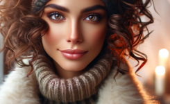 Winterliche Stirnband-Frisuren mit Locken