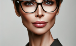 Zeitlose Frisuren für Frauen über 50 mit Brille