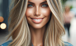 blonde haare mit strähnen