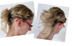 Frisuren Für Die Schule Schnell Und Einfach Mit Zöpfen Ordentlich Nach Hinten Für Bebrillte Mädchen