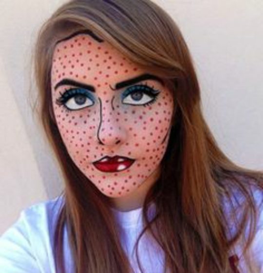 Permalink to Halloween Frisuren Zum Selbermachen Interessante Idee Für Halloween Schminken Lange Haare Braun Und Blond