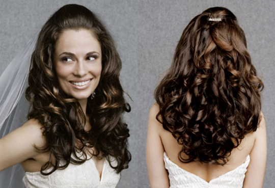 Permalink to Hochzeits Frisuren Das Elegante Frauen Lange Gewellte Haare Und Braun, Die Die Anzeige Mag Ohne Pony In Front Und Einem Kleinen Zopf