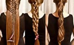 Lange Haare Frisur Geflochten