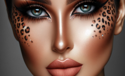 leopard makeup