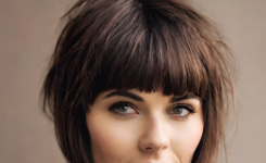 pony frisur kurze haare braun