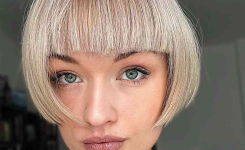 pony frisur kurze haare glatt
