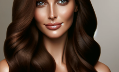 schoko braune haare