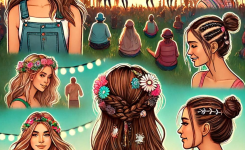 simple festival hair